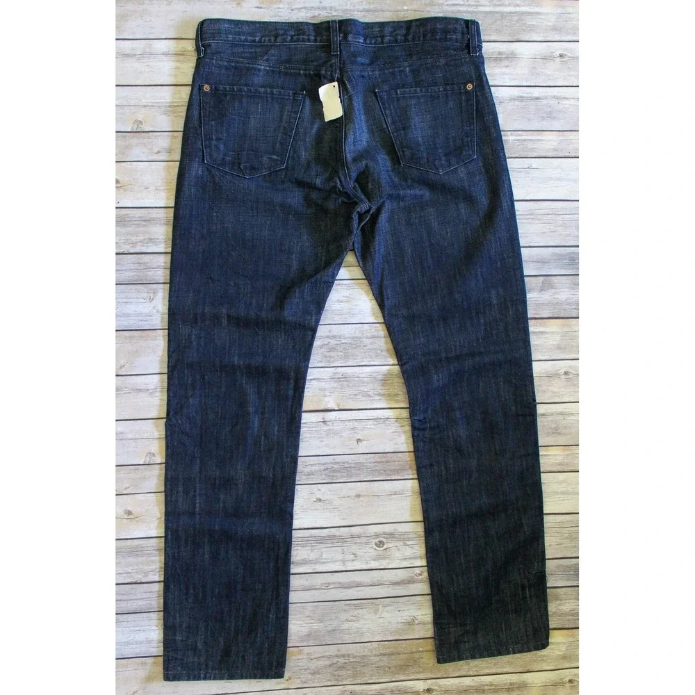 Ksubi Jeans Mens 38 x 33 Dark Wash Denim Straight Leg Button Fly Made in USA